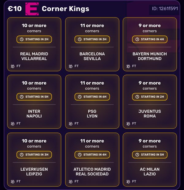 A Corner Kings card