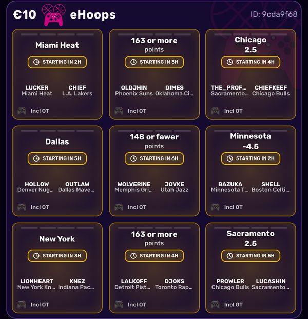 A eHoops card